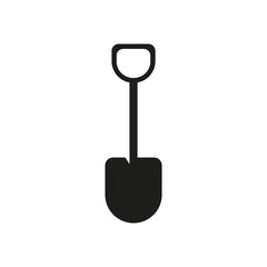 Shovel icon. Vector illustration.