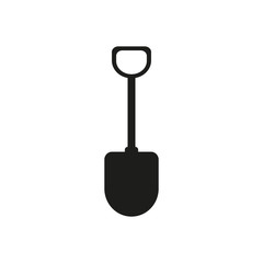 Shovel icon symbol. Premium quality isolated digging element in trendy style. Vector illustration.