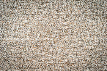 Abstract surface and texture of brown color cotton and fabric