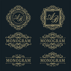 Luxury design set for wedding and decoration