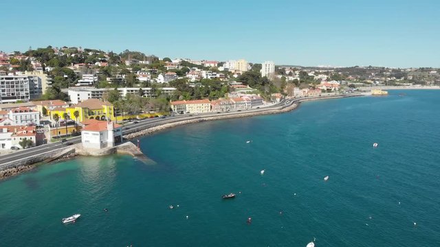 Vista Panor&acirc;mica da Vila de Pa&ccedil;o de Arcos em Oeiras Portugal