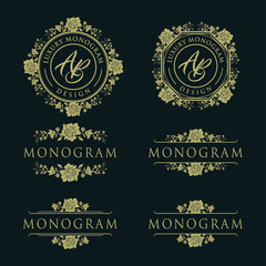 Luxury design set for wedding and decoration