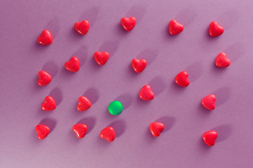 El acoso nunca es dulce. Textura fondo a full color vintage