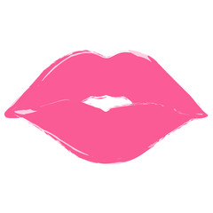 女性のくちびるのイラスト