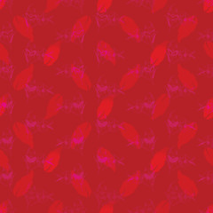 Fototapeta na wymiar Vector llustration of leaves and florals. Perfect for gifts, background, fabric and scrapbooking.