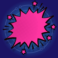 Spiky Blank Fight and Screaming Angry Speech Bubble with Thick Dark Outline Design business concept Empty copy text for Web banners promotional material mock up template.