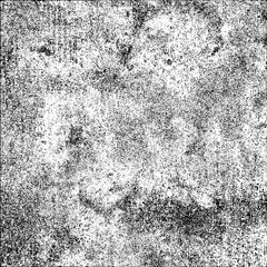 Black scratch pattern on white background. Monochrome grunge texture. Vintage dirty surface. Pattern of scuffs, chips, wear