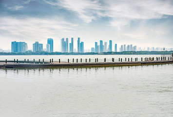 The scenery of Li lake in Wuxi city