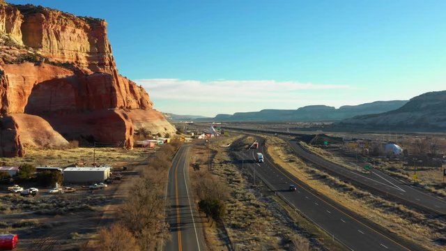 Aerial video Concho Arizona USA
