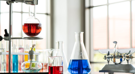 Lab working chemical testing medical,Colored liquids