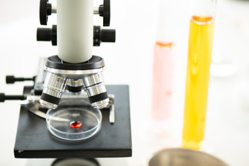 Lab working chemical testing medical,Colored liquids