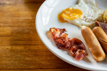 bacon and eggs