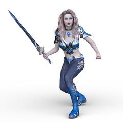 Obraz premium 戦う女戦士