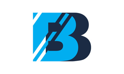 modern simple b logo