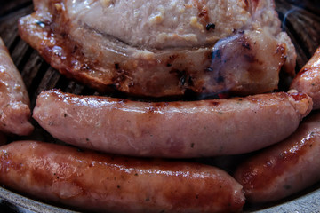 carne assada e carne temperada