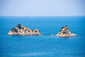 Small islands in the seto inland sea ,Shikoku,Japan