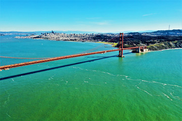 Golden Gate Bridge from above.. Amazing DJI Mavic 2 Photos