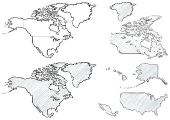 北米地図クレヨンa