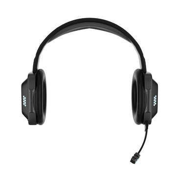 headset or headphones isolated