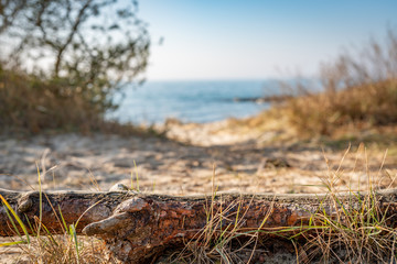 traumhafter, leerer Ostssestrand auf der Insel Rügen bei Thiessow, 