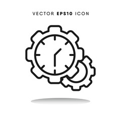 Time management vector icon
