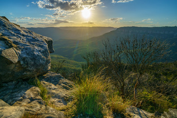 sunset at lincolns rock, blue mountains, australia 36