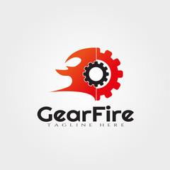 Fototapeta premium Gear vector logo design