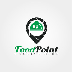 food point vector logo design