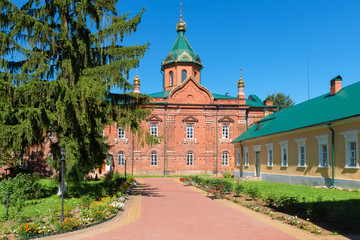 Fototapeta na wymiar The Church of St. James the Righteous in the Borovichsky Holy Spirit Monastery. Borovichi, Russia