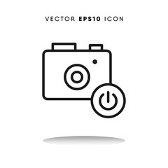 Power button vector icon
