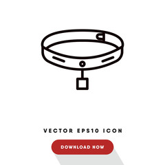 Collar vector icon