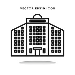Office building vector icon
