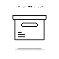 Boxes vector icon