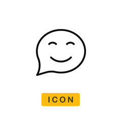 Happy vector icon