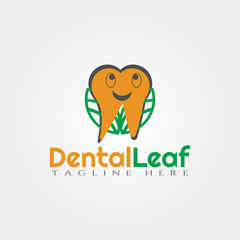 Dental vector logo design,human tooth icon
