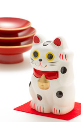 招き猫 猫 お屠蘇 お正月