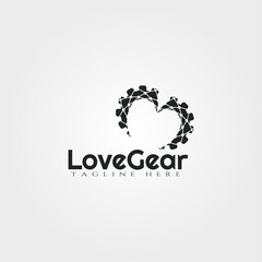 Obraz premium Gear vector logo design