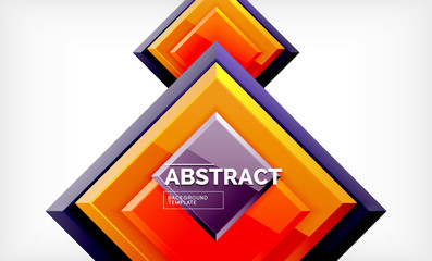 Square geometric background