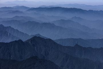 Obraz premium layers of the mountain landscape