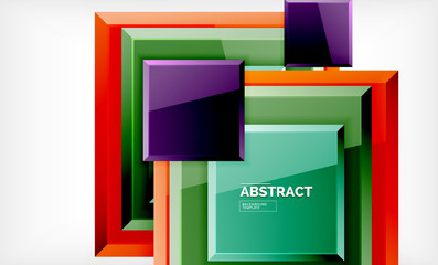 Square geometrical background