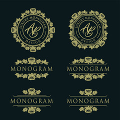 Luxury gold design for wedding and decoration