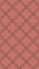 Ornate geometric pattern and two-tone abstract background