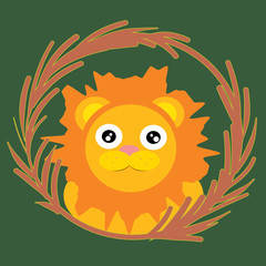 framed animal portrait