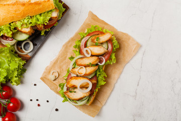 Chicken sandwich.