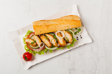 Chicken sandwich.