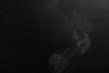 smoke on black background
