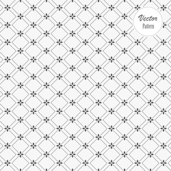 Fototapeta premium small abstract flower in stylish monochrome with geometric tiles of rhombuses , vector pattern. pattern is on swatches panel