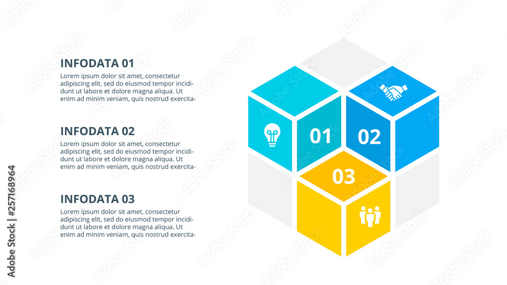 Poster abstract infographics number options template. vector illustration. can be used for workflow layout,