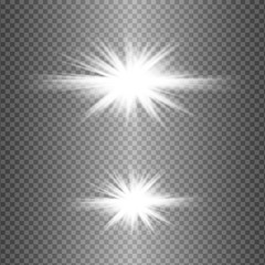 Glow isolated white light effect