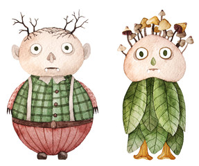 forest creatures. gnome character
